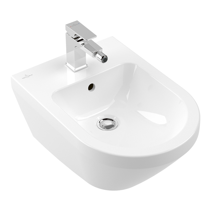 Villeroy&Boch Architectura Биде подвесное 37х53х27см., с 1 отв., цвет: альпийский белый