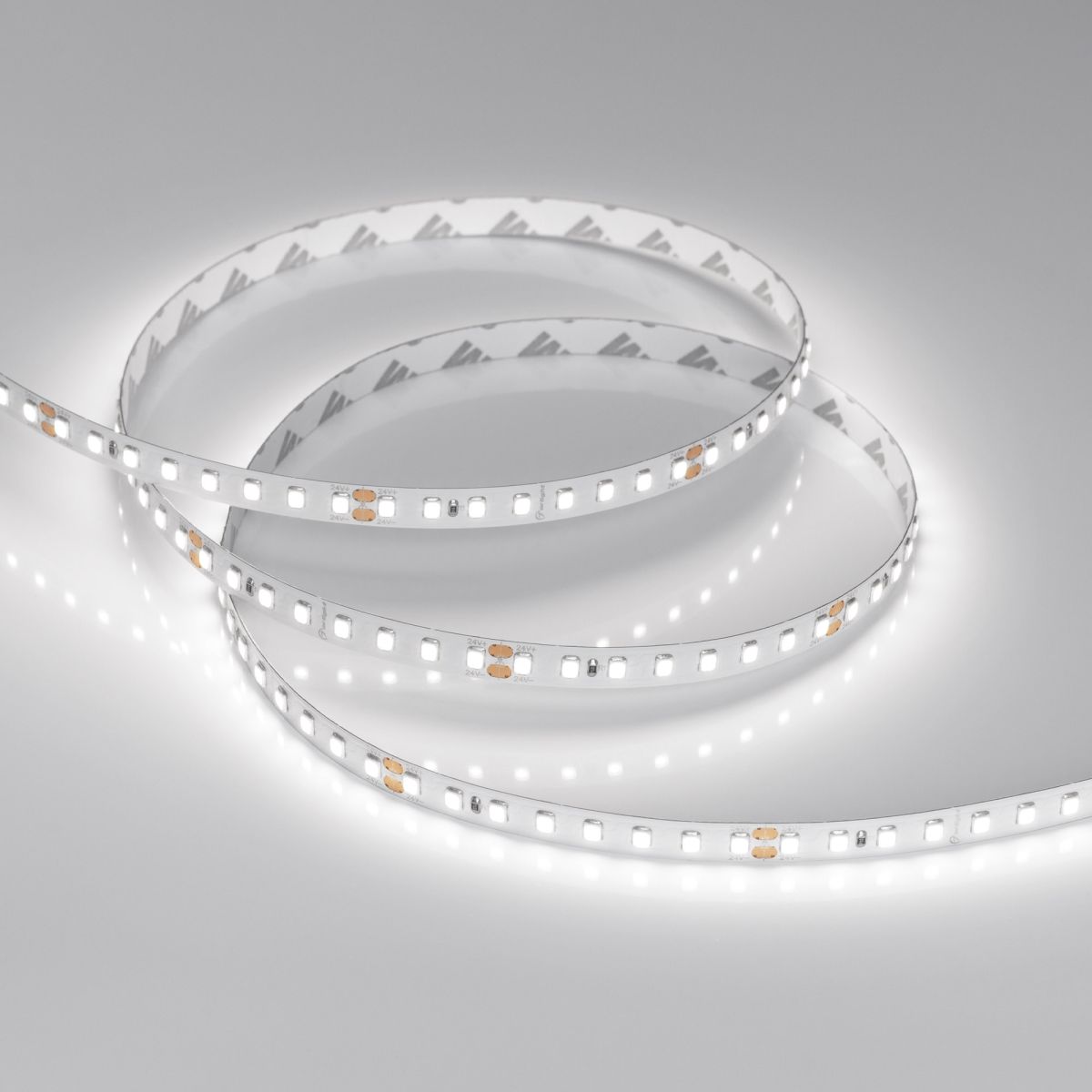 Светодиодная лента Arlight RT-A128-8mm 24V White6000 (10 W/m, IP20, 5m) (высок.эфф.150 лм/Вт) 038755(1)