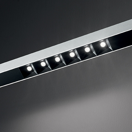 Подвесной светодиодный светильник Ideal Lux Fluo Accent 1800 3000K Aluminum 192512