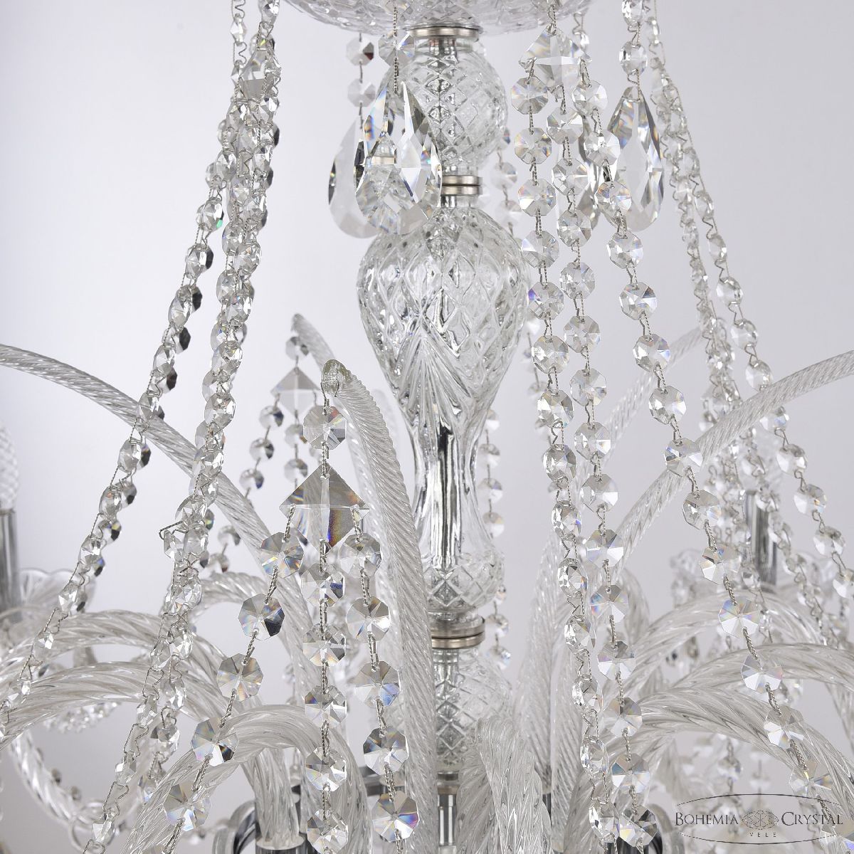 Подвесная люстра Bohemia Ivele Crystal 1411/10/360 Ni