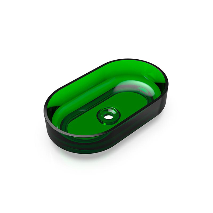Knief Ellipse Shape Раковина накладная 55x32x14см, без отв, из полимерного материала, цвет: Aventurin # 080