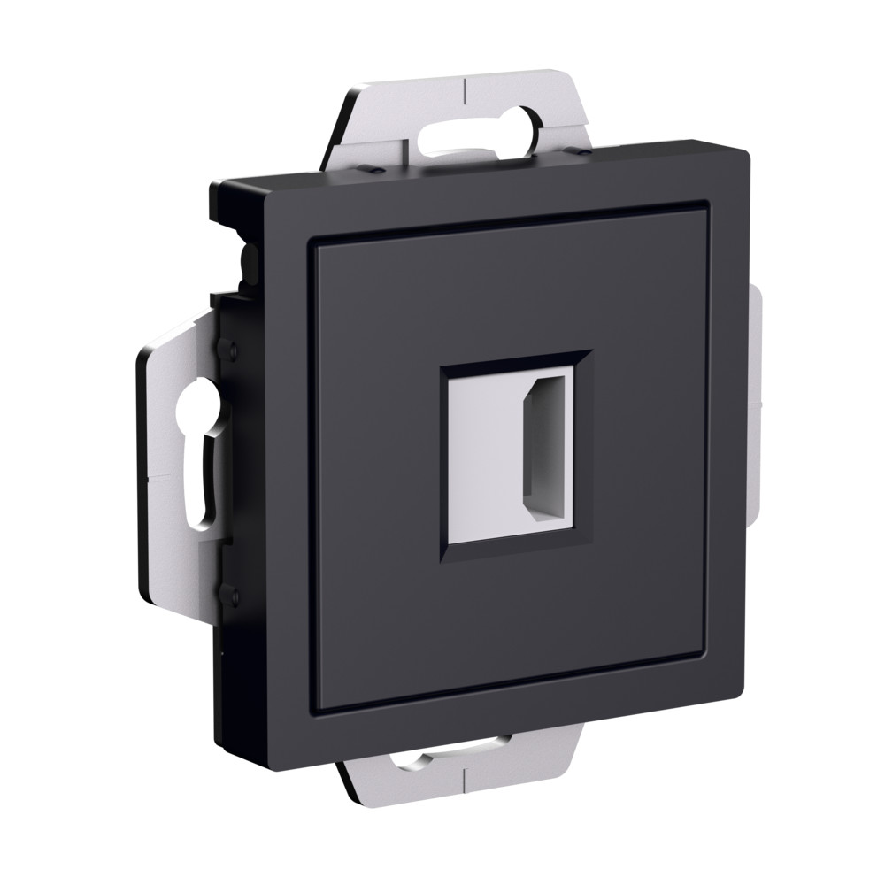 Розетка HDMI Systeme Electric AtlasDesign Карбон механизм ATN001080