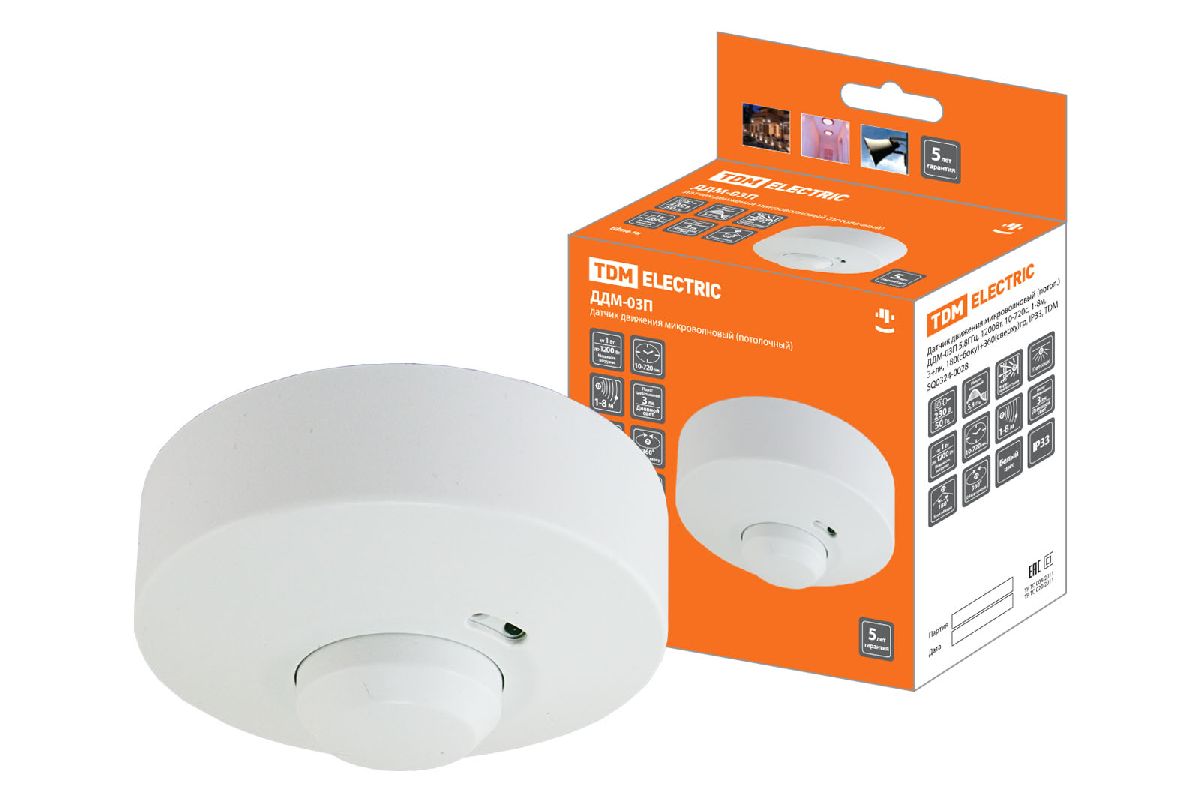 Датчик движения микроволновый TDM Electric ДДМ-03 SQ0324-0028