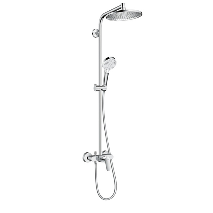 Hansgrohe Crometta S 240 SHP Душевая система 102см, с верхним Ø240мм., ручным дешем и однорычажным смесителем, цвет: хром
