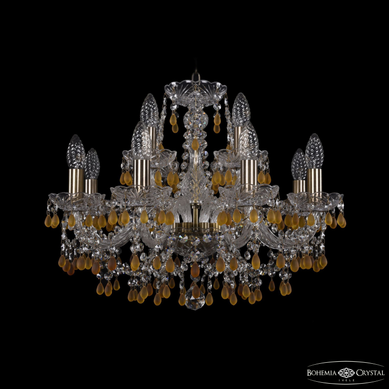 Подвесная люстра Bohemia Ivele Crystal 1410/8+4/195 Pa V1003