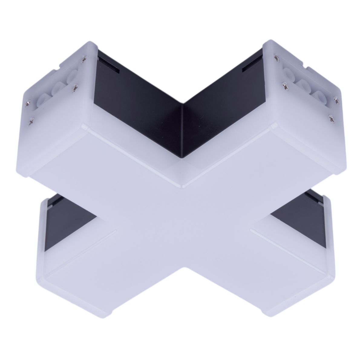 Модульный светильник X-образный Uniel ULO-N11X-12W/6500K IP40 BLACK UL-00013262