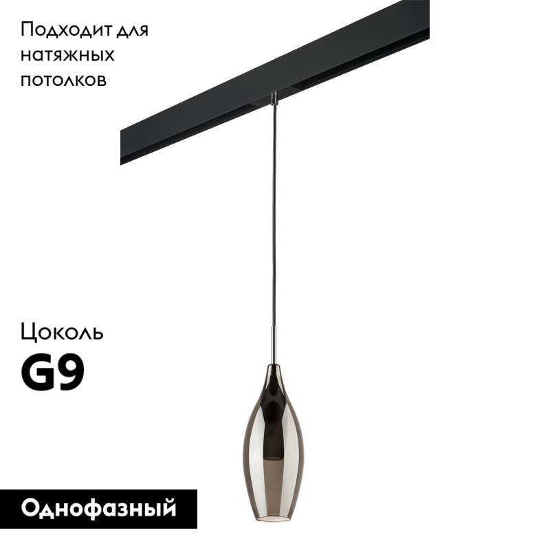 Трековый светильник Lightstar Pentola PRO803027 (803027+595007)