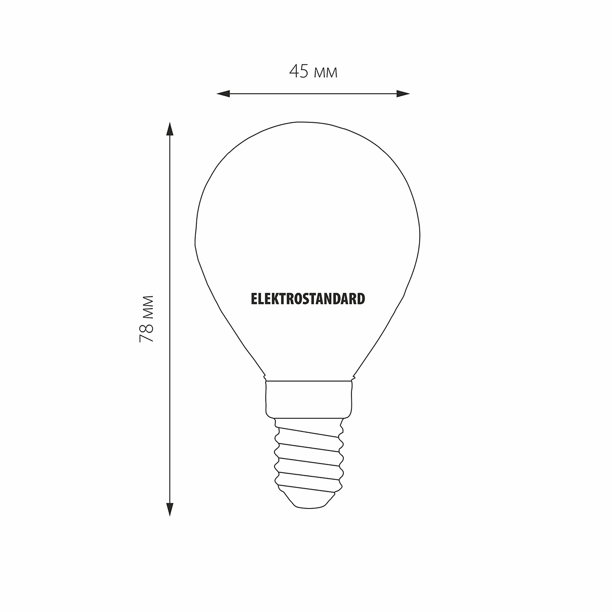 Светодиодная лампа Elektrostandard Mini Classic LED 7W 3300K E14 матовое стекло 4690389041525