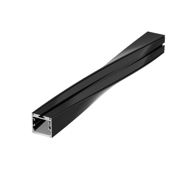 Алюминиевый профиль Arlight SL-ARC-3535-Twist90R-400 Black 032682