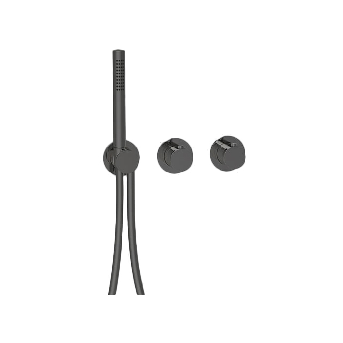 Almar Modular Смеситель для душа, настенный, термостатический, цвет: Absolute Black Brushed PVD