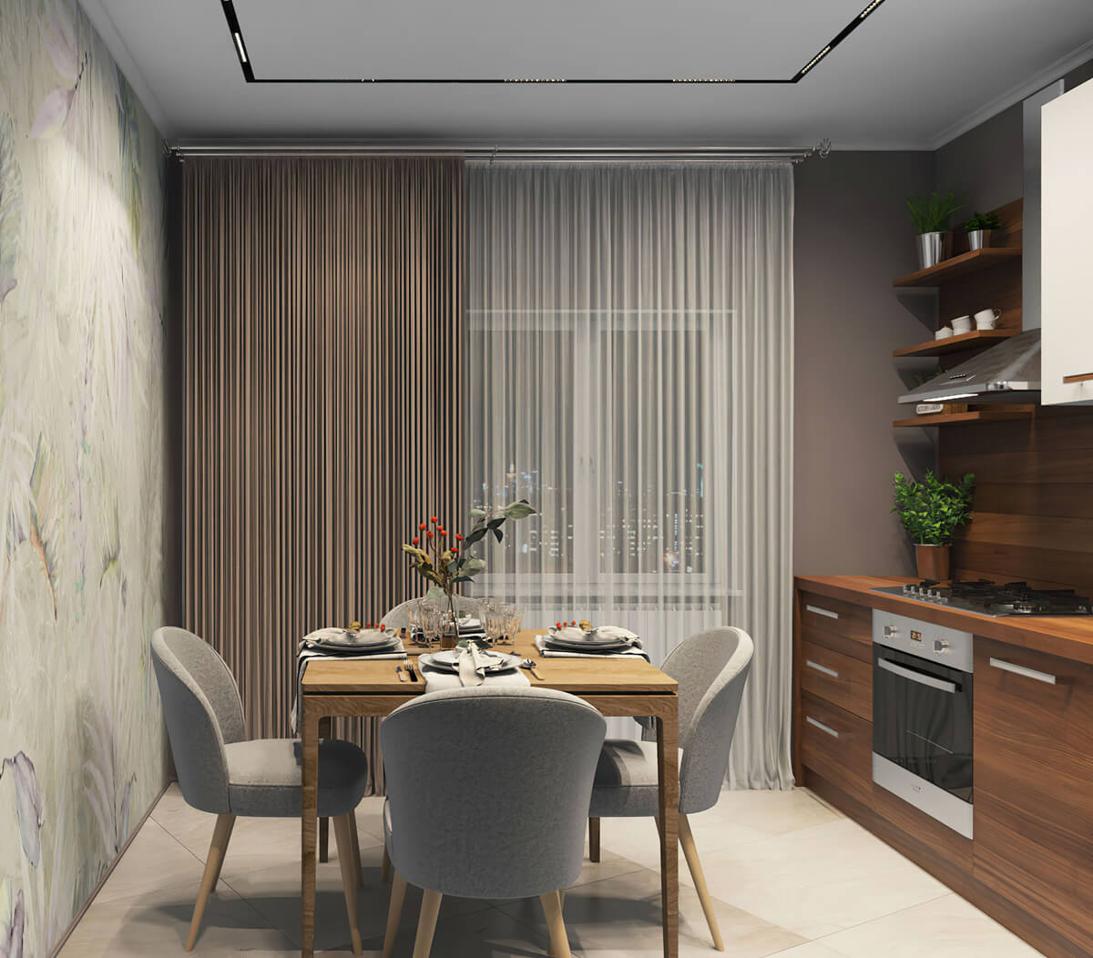Трековый светодиодный светильник Denkirs DK8001-BK