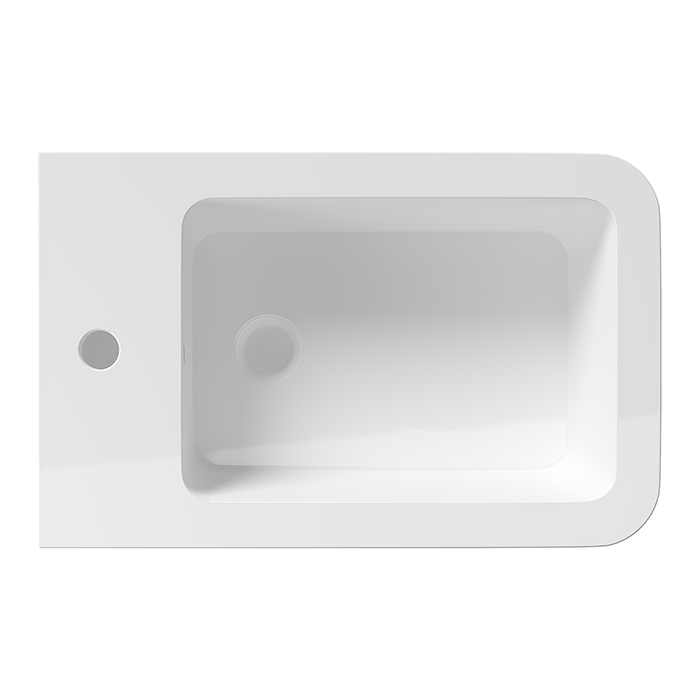 Alice Hide Square Биде подвесное 55х35см., цвет: белый глянцевый