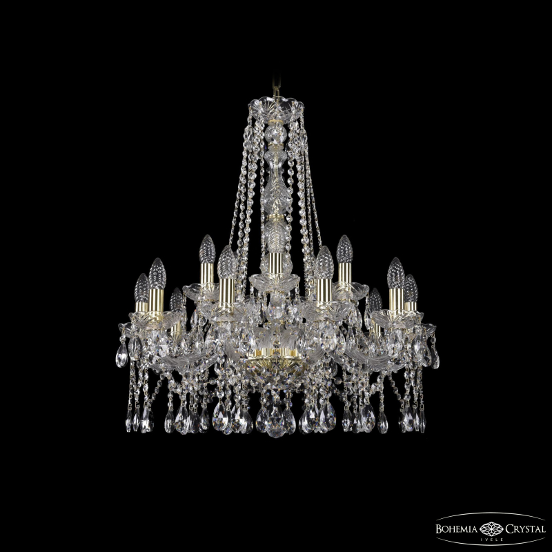 Подвесная люстра Bohemia Ivele Crystal 1413/10+5/220/h-71 G