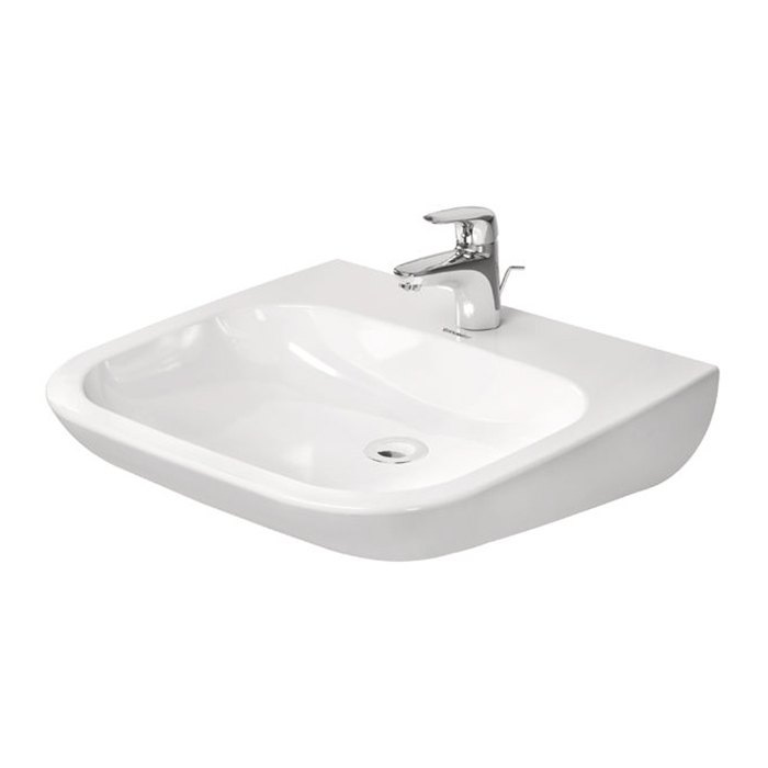 Duravit D-Code Раковина медицинский Med, без перелива, с 1 отв. под смес., 60х55см., цвет: белый