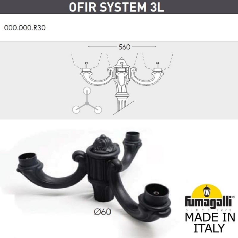 Садовый светильник Fumagalli U33.208.R30.AXH27
