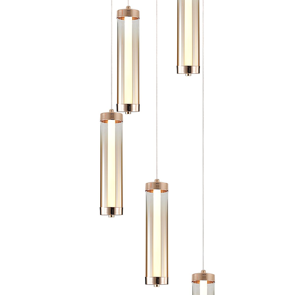 Каскадная люстра Indigo Rilucente 11061/5P Gold V000151L