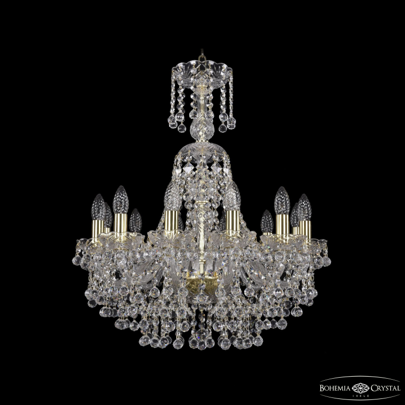 Подвесная люстра Bohemia Ivele Crystal 1409/12/195/XL-68 G