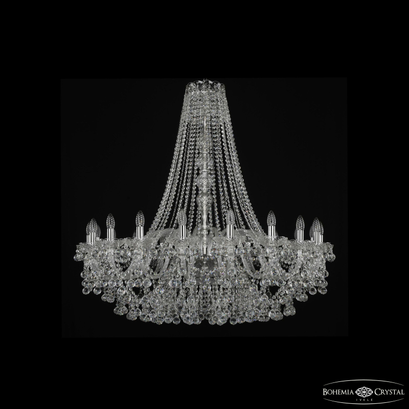 Подвесная люстра Bohemia Ivele Crystal 1409/20/400/h-113 Ni
