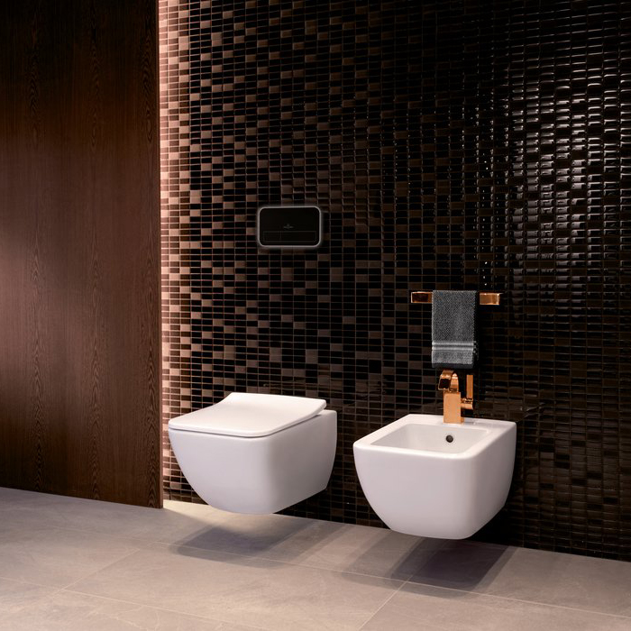 Villeroy&Boch Venticello Биде подвесное 375*560*285, с 1 отв. под смеситель, CeramicPlus, цвет альпийский белый