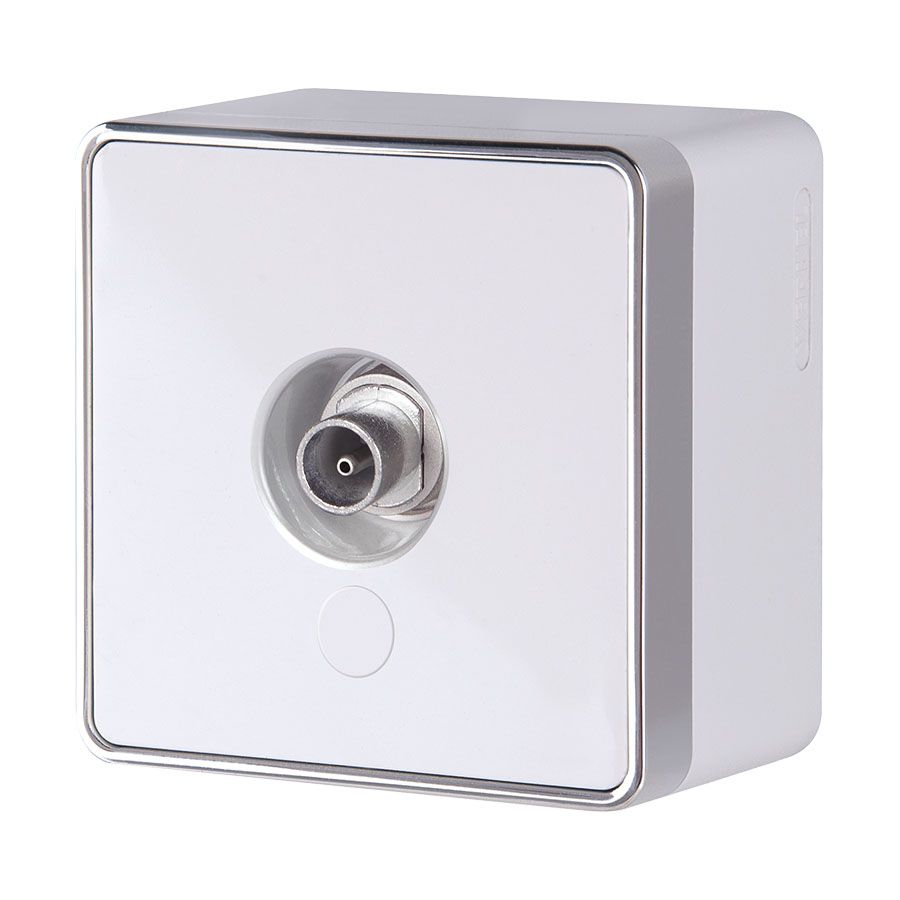 ТВ-розетка Werkel Gallant оконечная белая W5083001 4690389164712