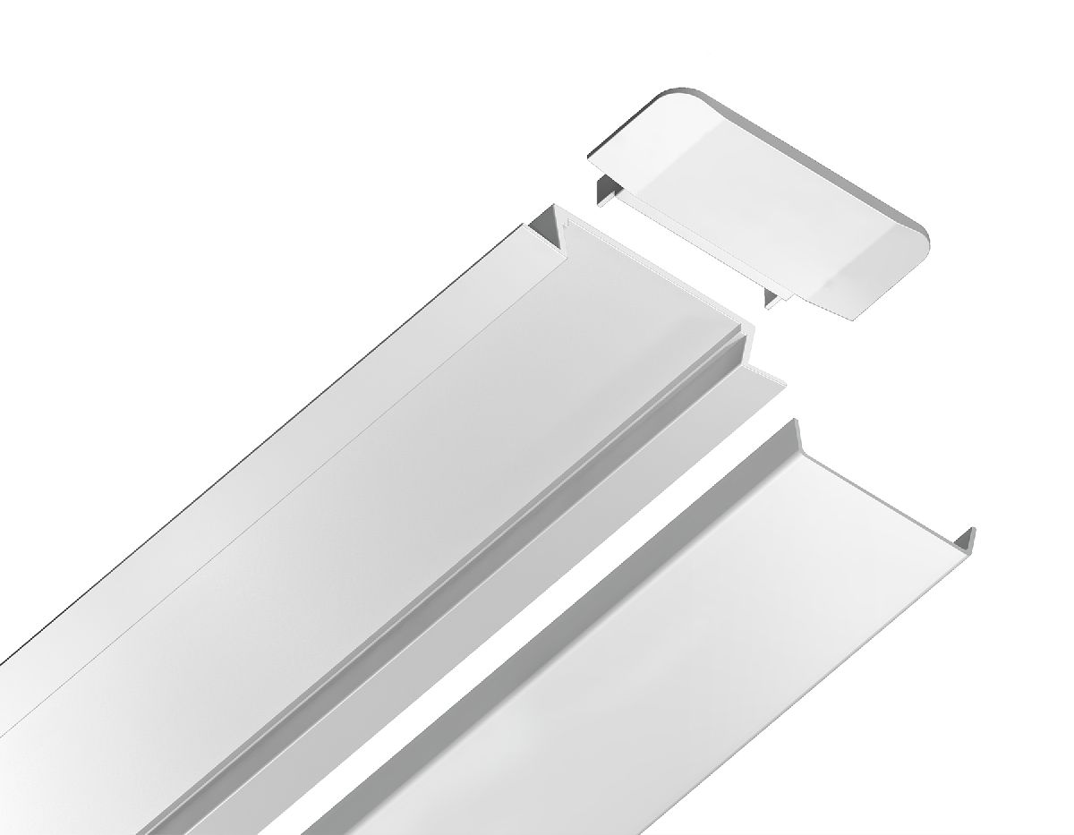 Алюминиевый встраиваемый профиль Ambrella Light Alum Profile GP1100WH