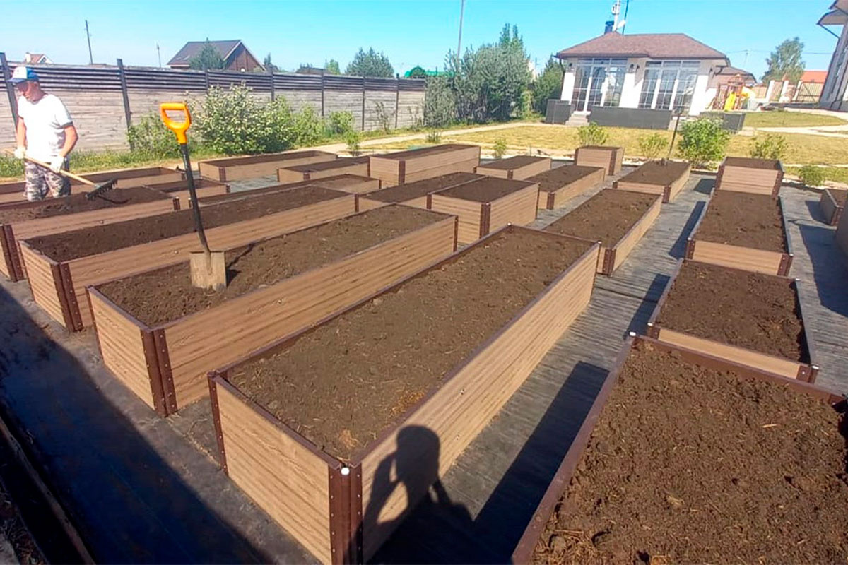Доска грядочная Holzhof 300*30*2950мм, тиснение 3D