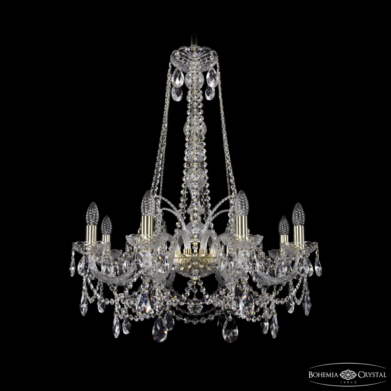 Подвесная люстра Bohemia Ivele Crystal 1411/8/240/h-83 G