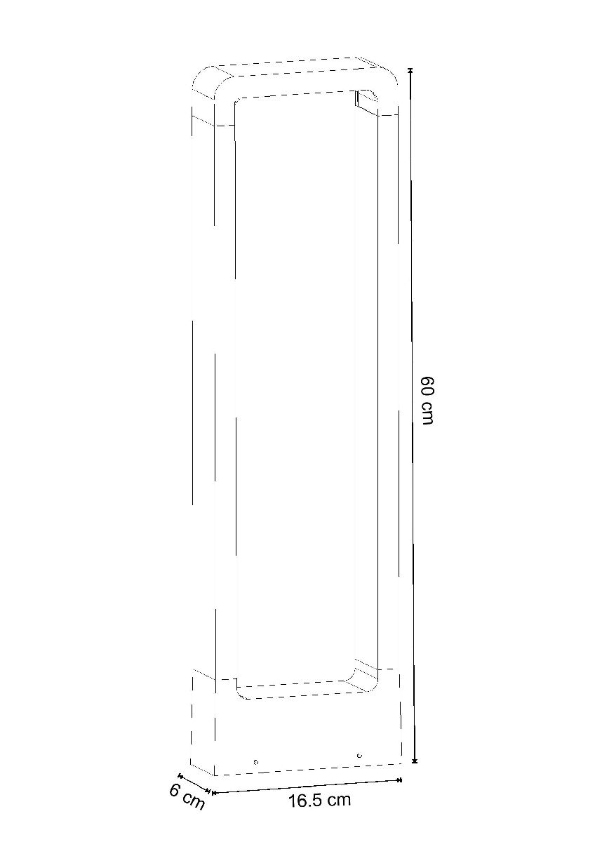 Ландшафтный светильник Arte Lamp Trapezio A2060PA-1BK