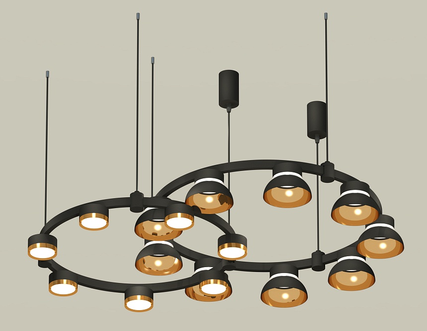Комплект подвесного светильника Ambrella Light Techno Ring XR92091110 (A9209x2, C9238, C9242, N8145, N8124)