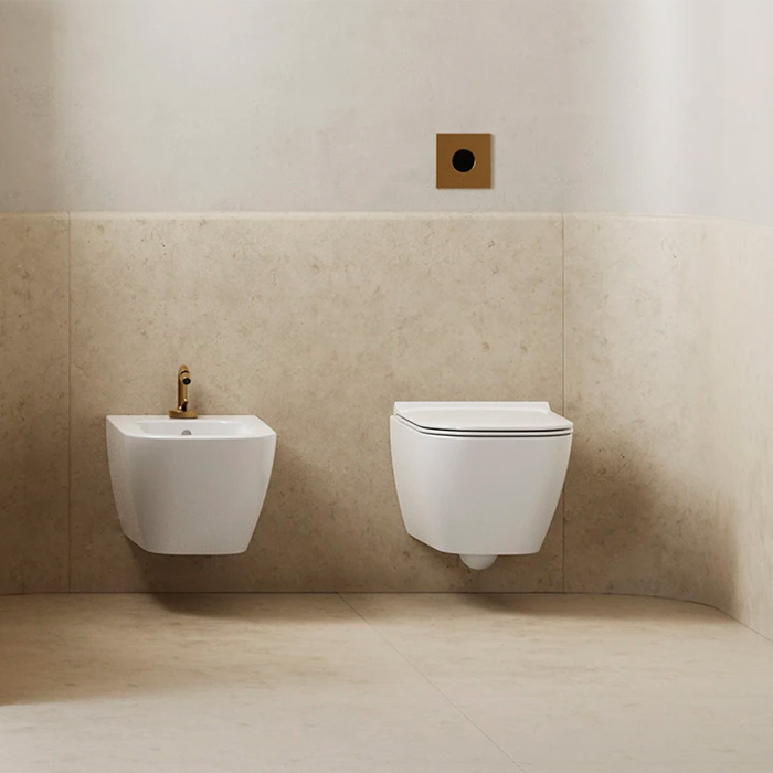 Catalano Elice Унитаз подвесной 54x36, безободковый, смыв Tornado, покрытие Cataglaze+, цвет: белый глянцевый