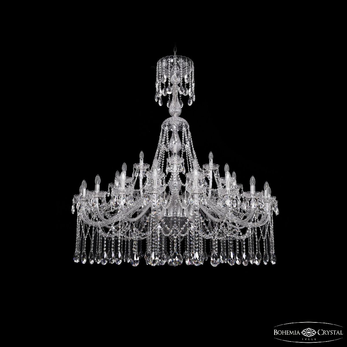 Подвесная люстра Bohemia Ivele Crystal 1413/20+10+5/530/XL-160 Ni