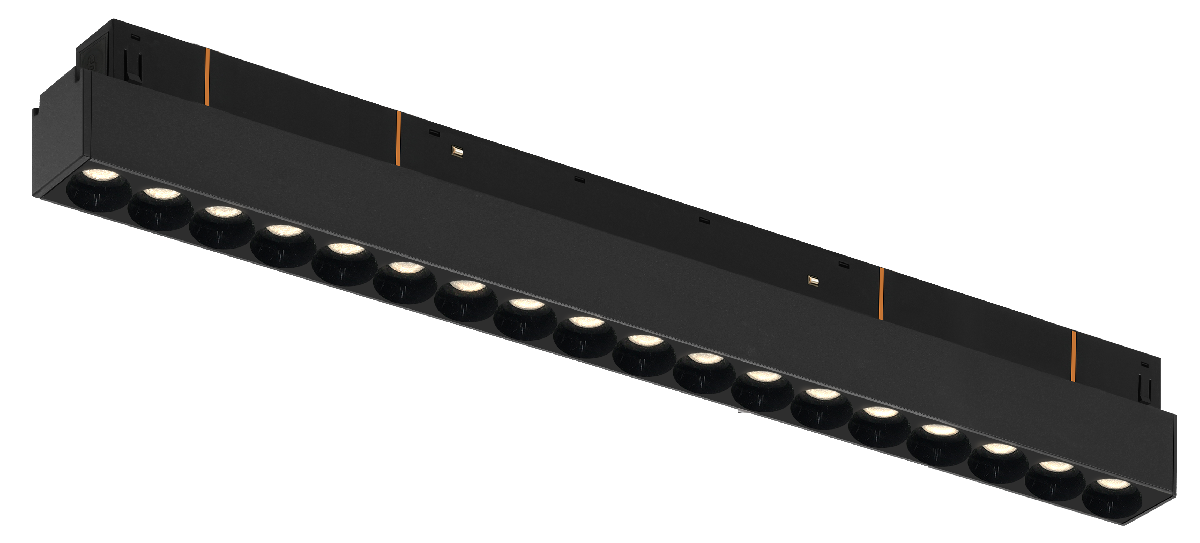 Трековый магнитный светильник iLedex Vision 4822-002-L350-18W-38DG-4000K-BK