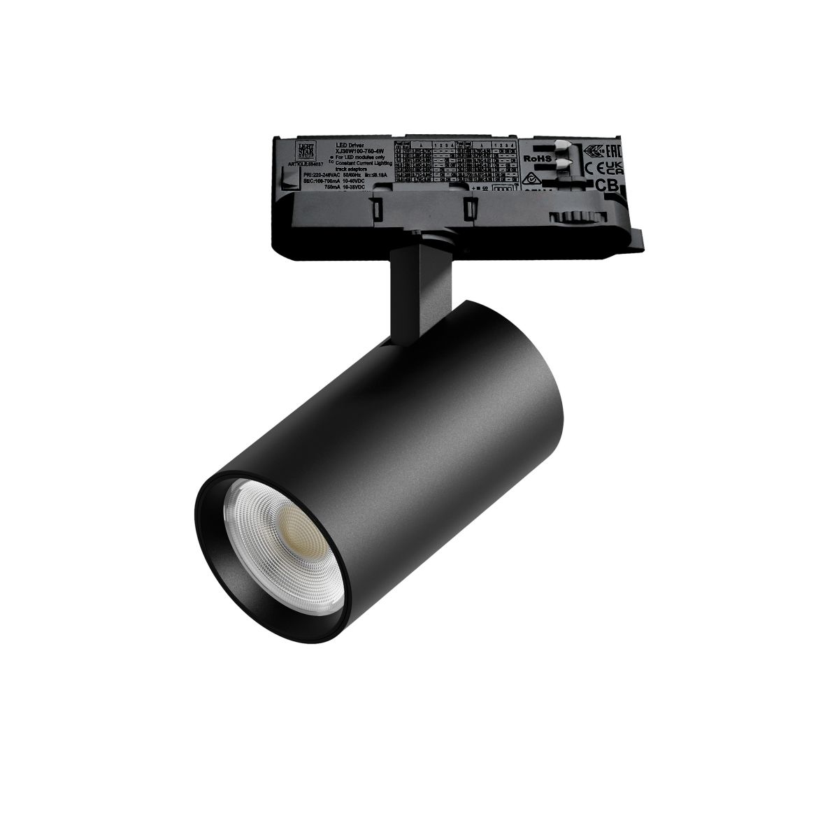 Трековый трехфазный светильник Quattro LED с адаптером Lightstar Alta Base A5147QT (215147 + 594037)