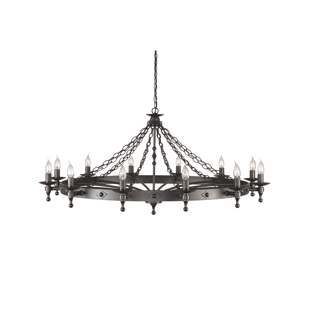 Подвесная люстра Elstead Lighting Warwick WR12-GRAPHITE