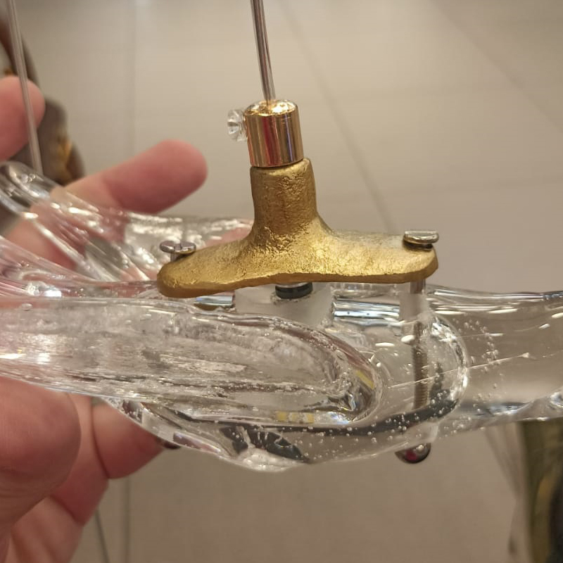 Подвесной светильник Delight Collection 12966-1P clear/gold