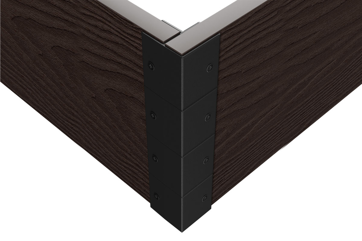 Угловой элемент для клумбы Holzhof 30*300, 90град