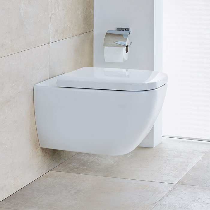 Duravit Happy D.2 Унитаз 54х36.5см., подвесной, безободковый, с сиденьем, с креплением, цвет: белый