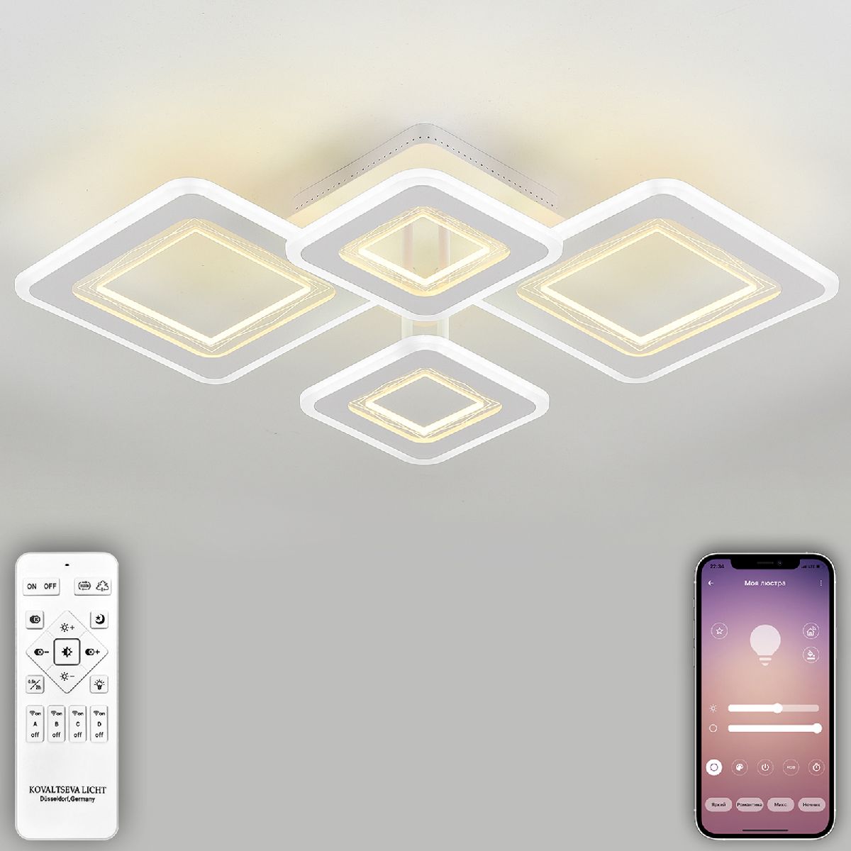 Потолочная люстра Natali Kovaltseva Mujus LED LAMPS 81195