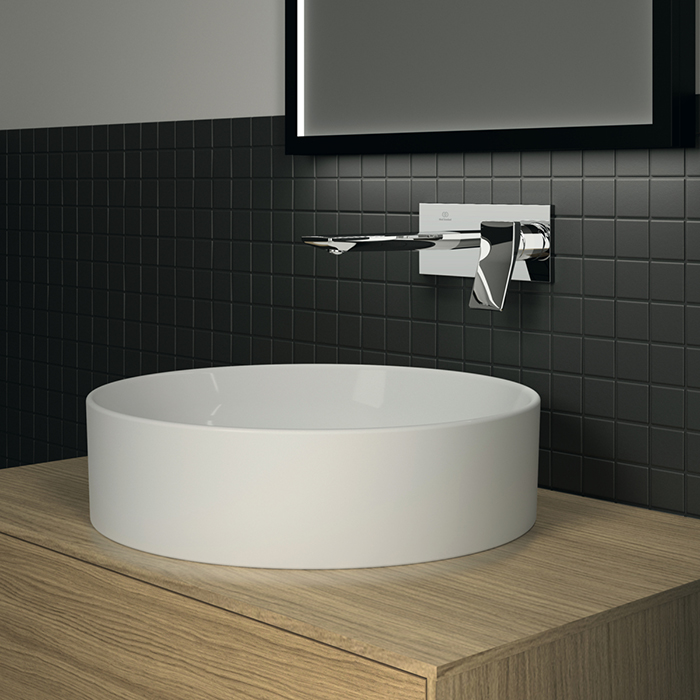 Ideal Standard Conca Раковина накладная d45хh12см, круглая, без отв., с крепежом, цвет: белый