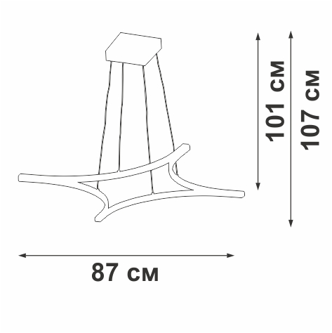 Подвесная люстра Vitaluce V2707-9/4S