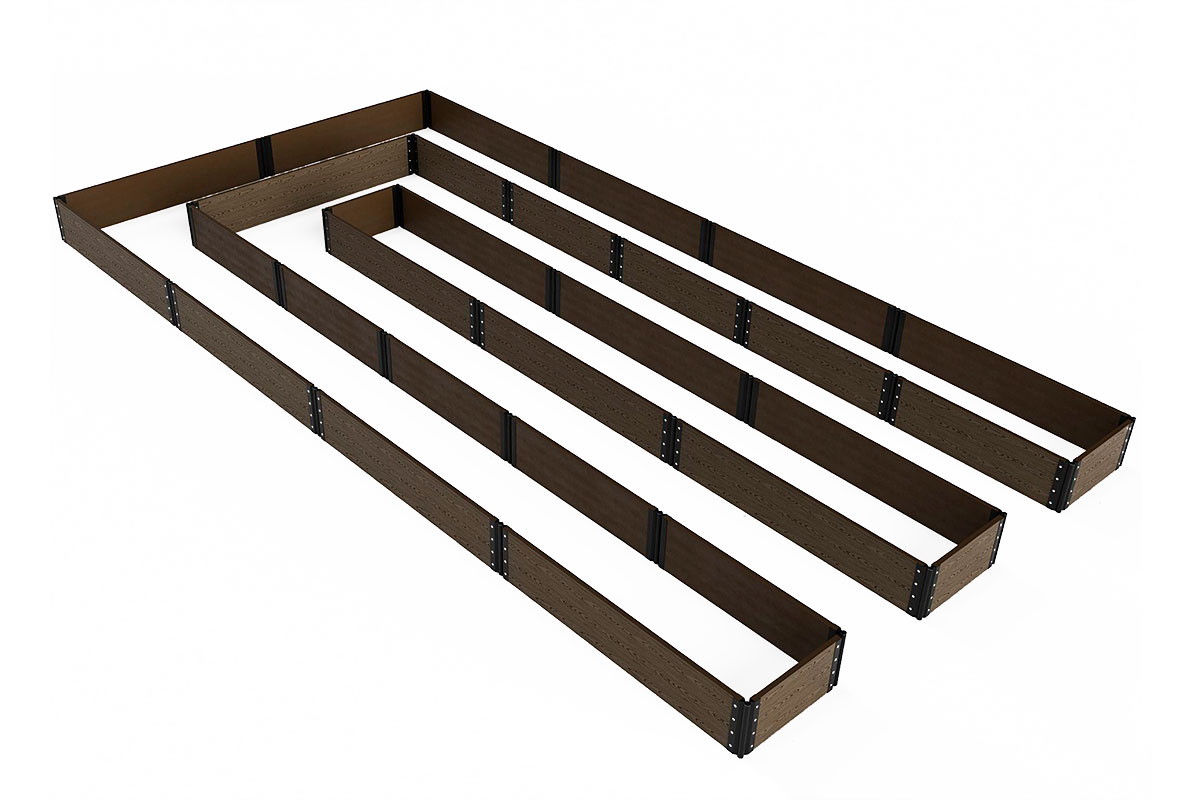 Доска грядочная Holzhof 150*25*2950мм, тиснение 3D