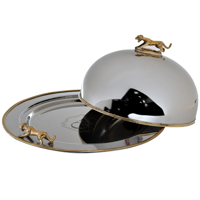 Блюдо с крышкой Леопард Garda Decor 95IM-16540