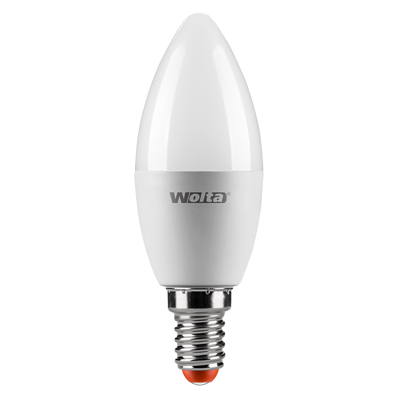 Светодиодная лампа WOLTA LX 8Вт 6500K Е14 свеча матовая 30WC8E14