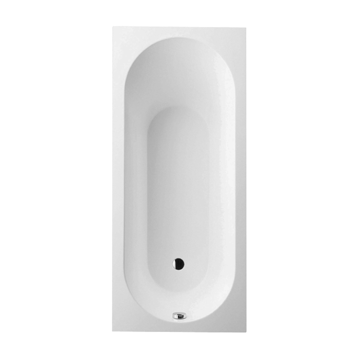 Villeroy&Boch Oberon Ванна 170х75х45см., встраиваемая, слив, ножки, Quaryl, цвет: альпийский белый