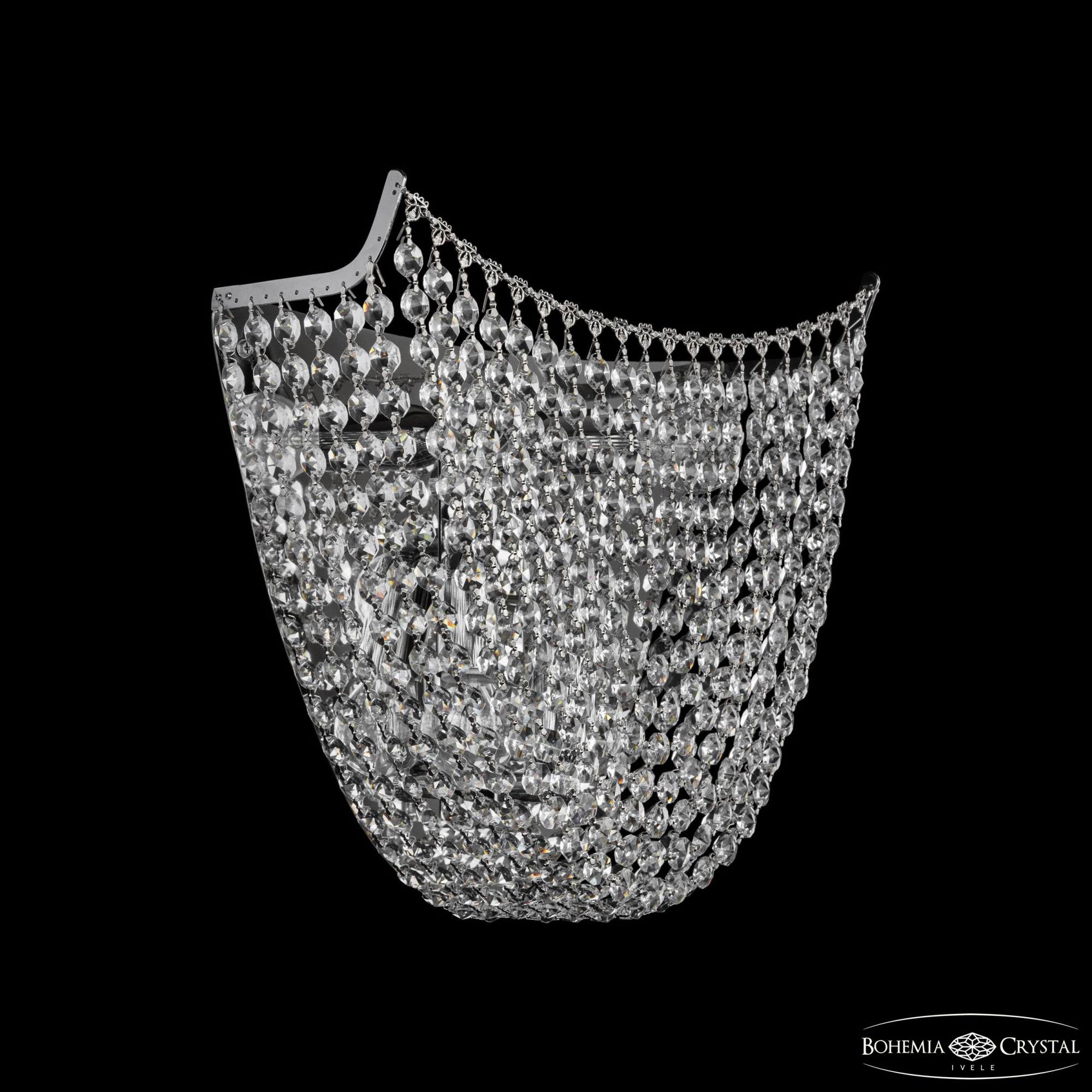 Настенный светильник Bohemia Ivele Crystal 77071B/34 Ni