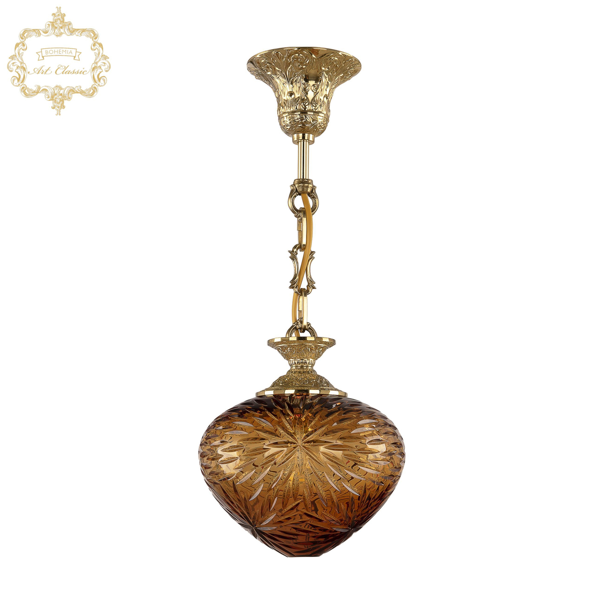 Подвесной светильник Art Classic 34.003P.18.G.Amber.H-1A
