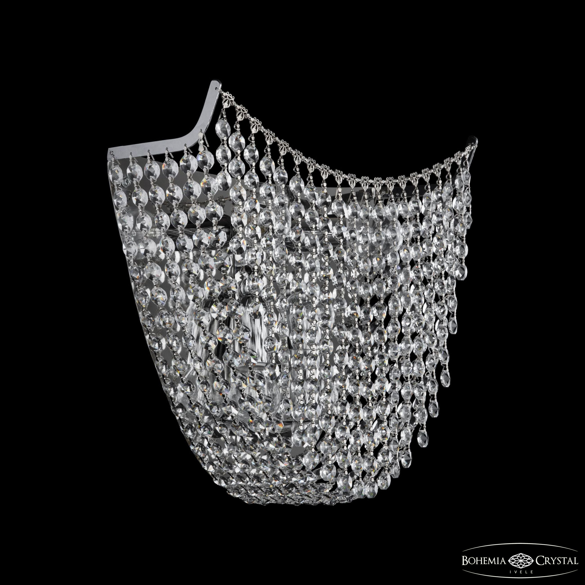 Настенный светильник Bohemia Ivele Crystal 77081B/34 Ni