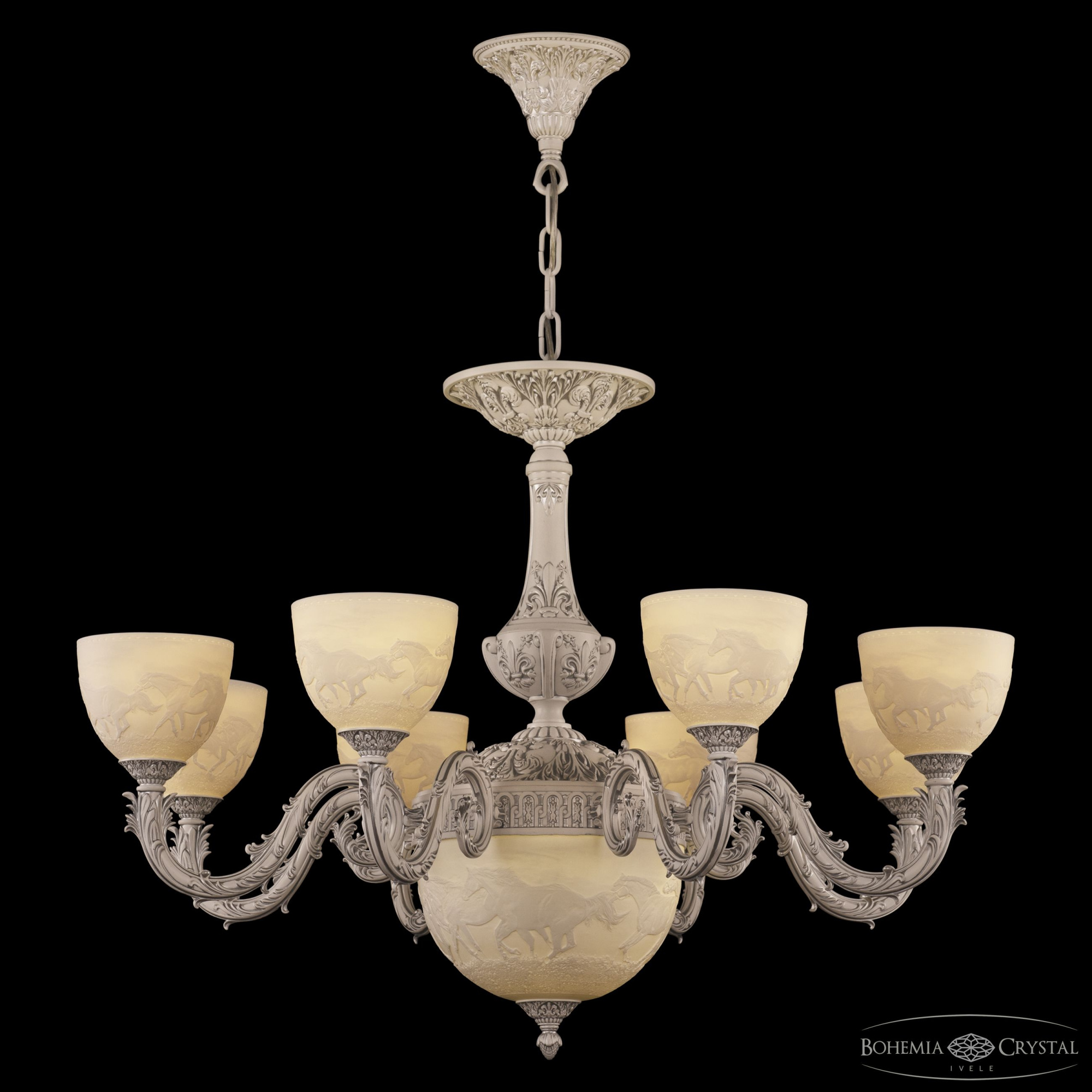 Подвесная люстра Bohemia Ivele Crystal AL79101P/8/250 WMN P1 U Horse