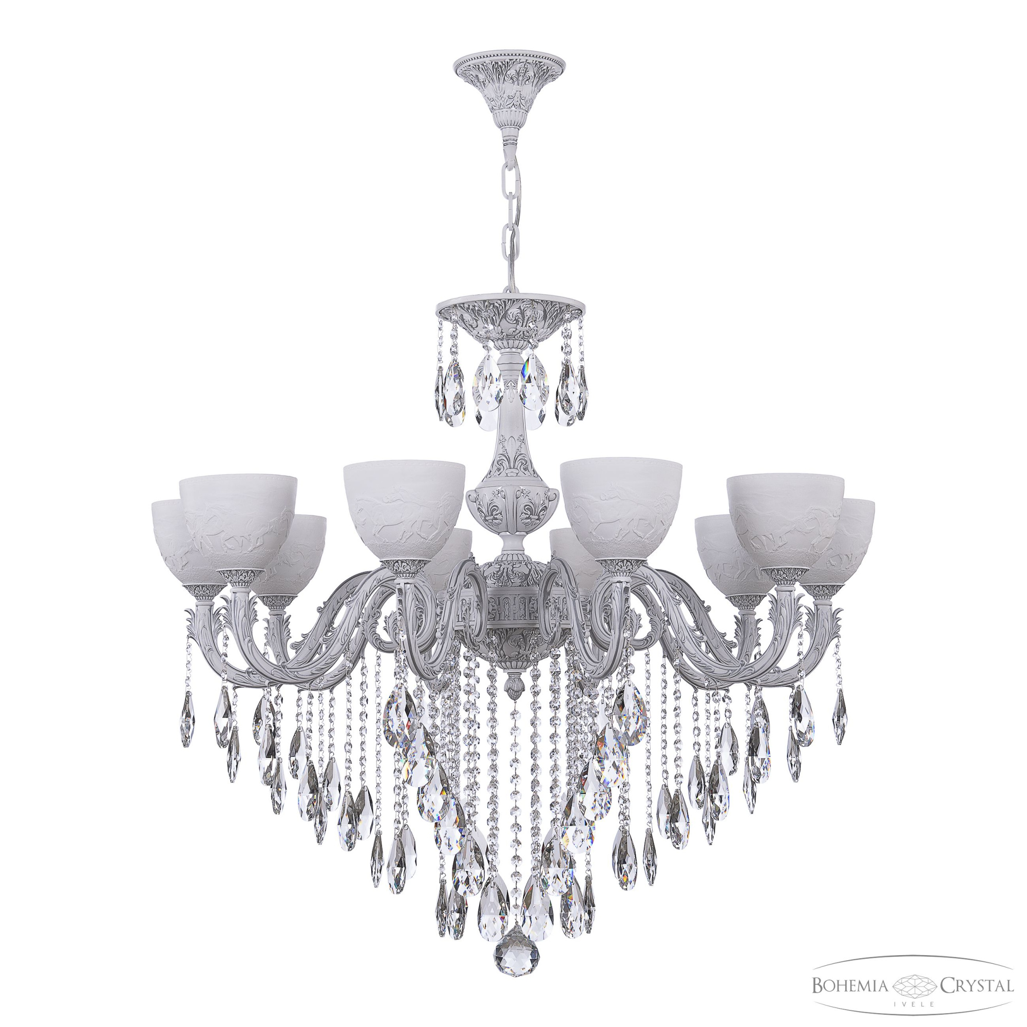 Подвесная люстра Bohemia Ivele Crystal AL79101/10/300 B WMN P1 U Horse