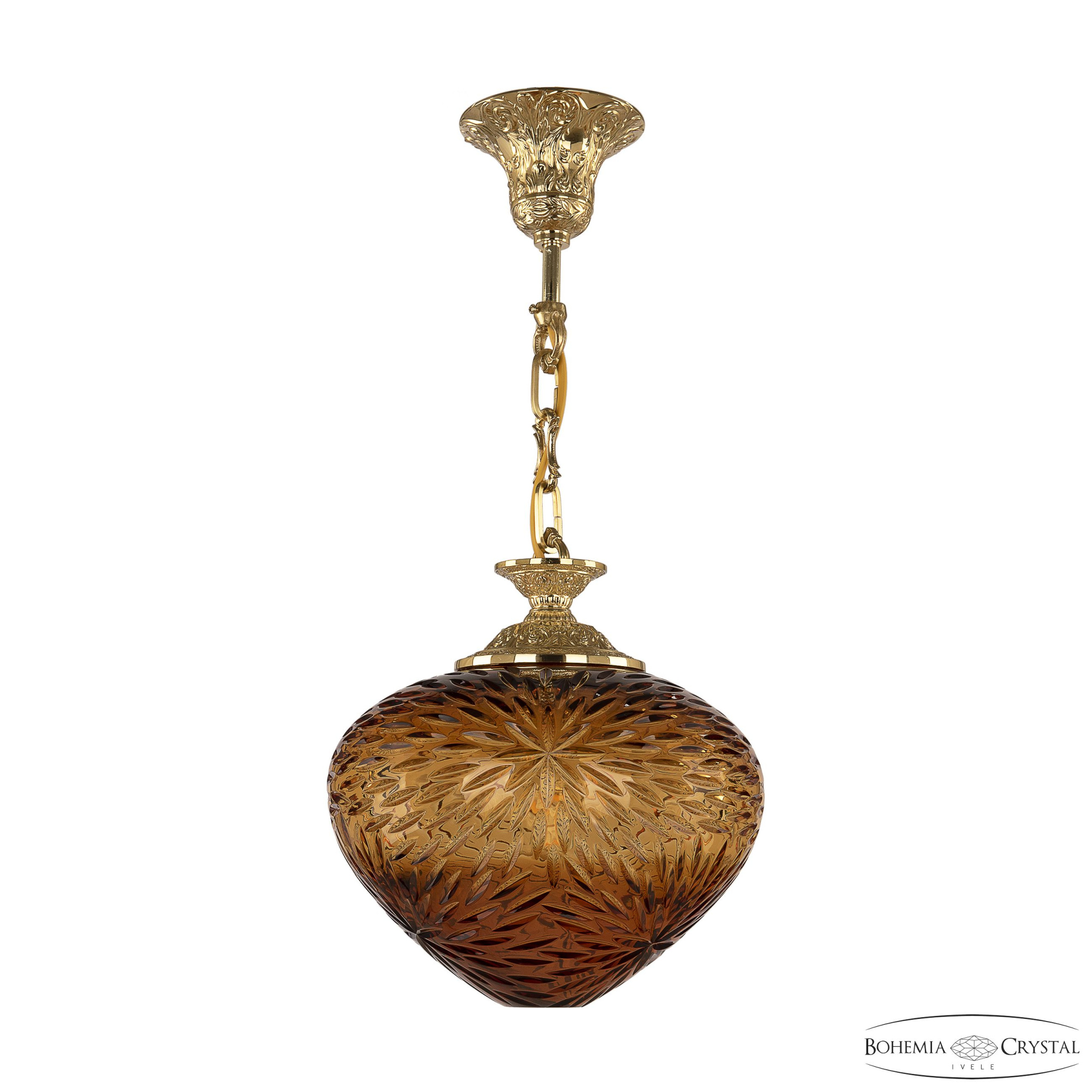 Подвесной светильник Bohemia Ivele Crystal 7003P/23 G Amber/H-1A